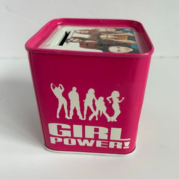 Vintage Spice Girls Pink Coin Bank 1997 Girl Power Pop Collectible Memorabilia - Picture 3 of 4